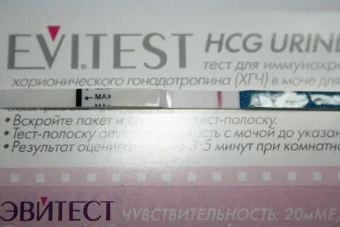 Тест на беременность появилась через