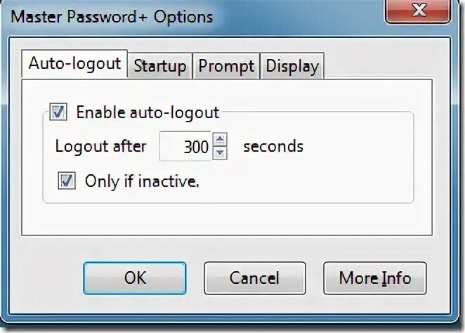 Master password