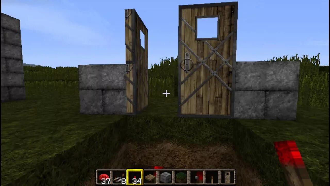 Металлическая дверь в майнкрафте. 2. Команда дверь майнкрафт. Double doors_1. Команда дверь майнкрафт.