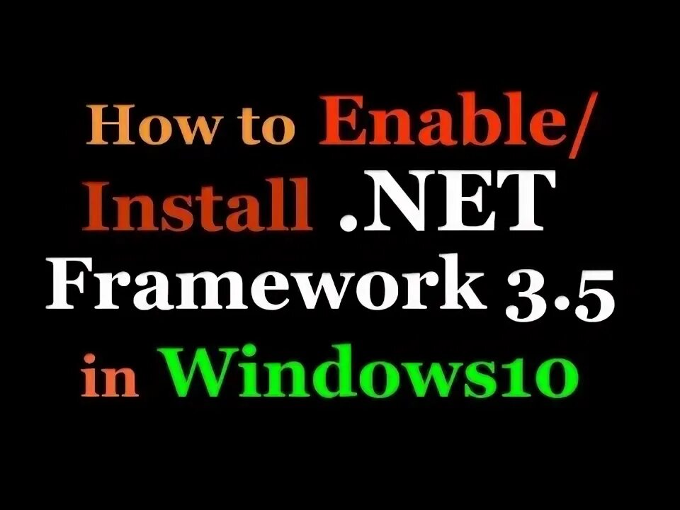 Установить net framework 3.0