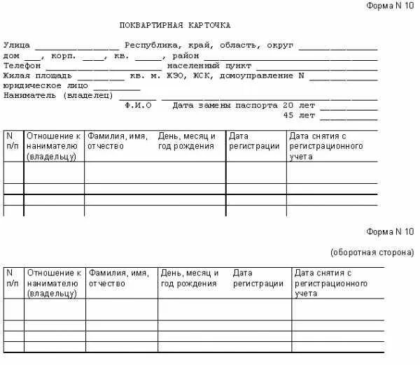 Поквартирная карточка форма 10. Ф10 поквартирная карточка. Карточка поквартирного учета форма 10. 9, 10 Форма поквартирная карточка.