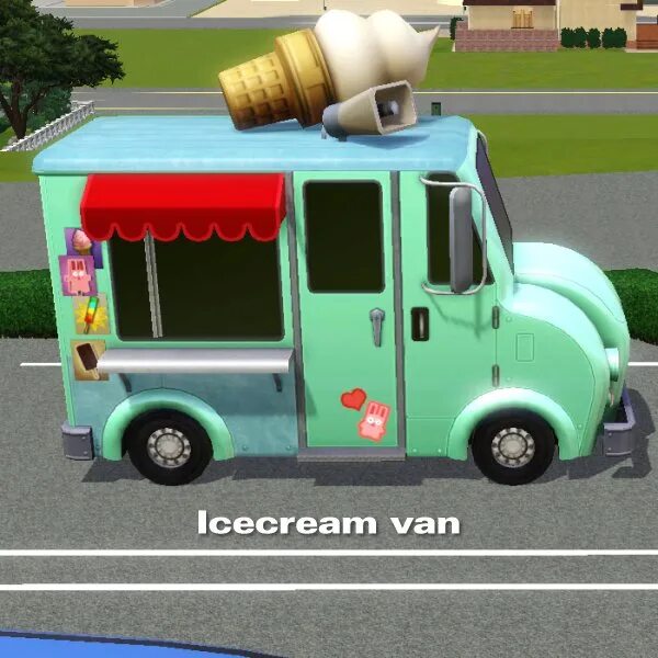 Фургон симс 3. Мороженщик Ice Cream фургон игра. Мороженщик 5. Мороженщик из игры Ice Cream.