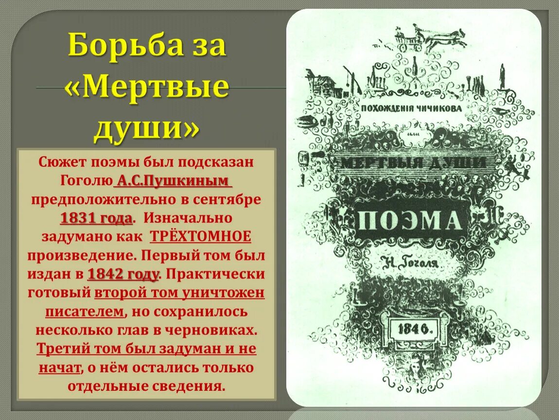 Сколько томов в поэме мертвые души. Сюжет поэмы мертвые души. Мертвые души сюжет. Мертвые души презентация.