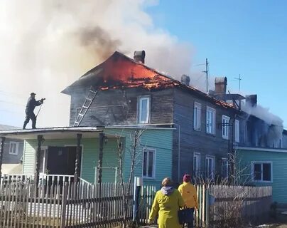 Пожар крыша