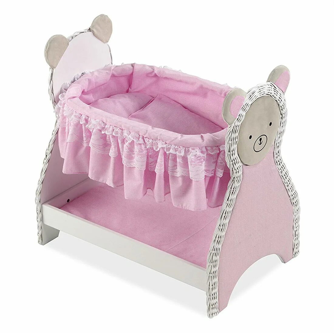 Детская кроватка для кукол. Люлька для куклы артикул 43511712. Кроватка для кукол. Кроватки для куколок. Пупс с кроваткой.