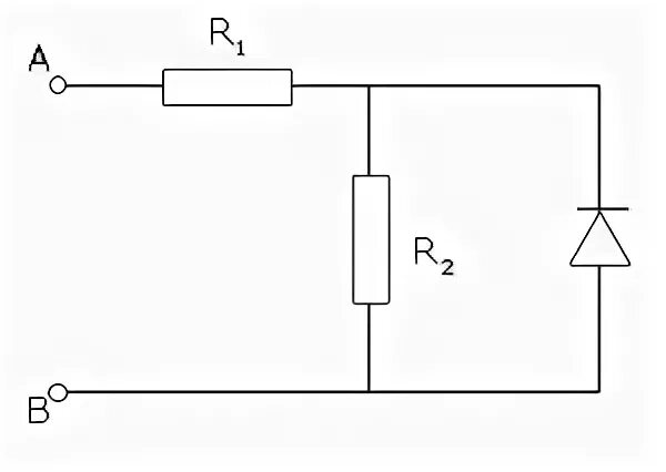 Схема резистора в цепи диода. В цепи изображенной на рисунке сопротивление диода. Схема включения диода в электрическую цепь постоянного тока. Диод в цепи физика. Идеальный диод сопротивление