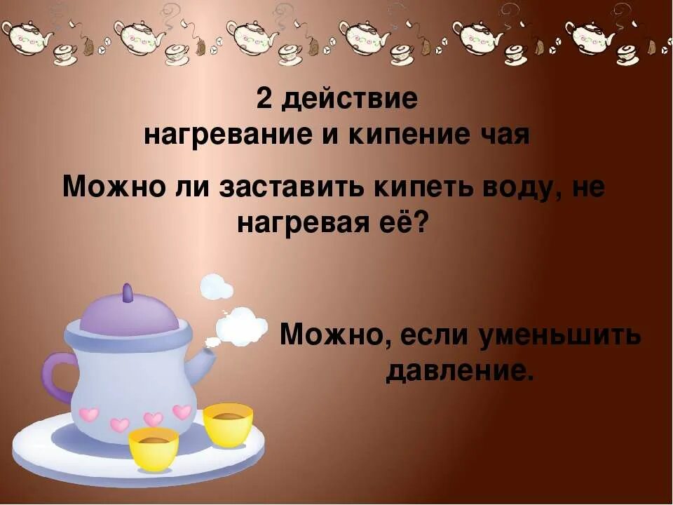 Чай кипит. Чайник для презентации. Физика за чашкой чая. Нагревание чайника. Киение чая.