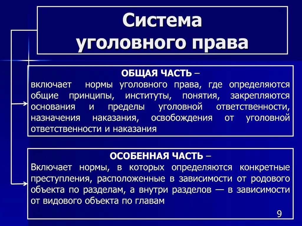 Что такое уголовное право общество 9 класс