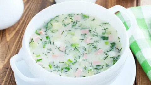 Окрошка с редиской