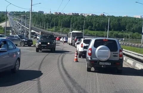 Гагаринский мост закрыли