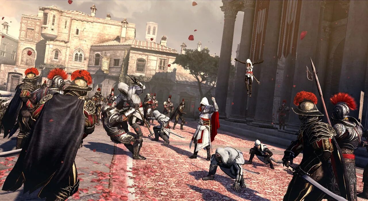 Assassin's Creed: братство крови. Ассасин Крид бразерхуд. Ассасин Крид братство крови. Швейцарские гвардейцы ассасин Крид.