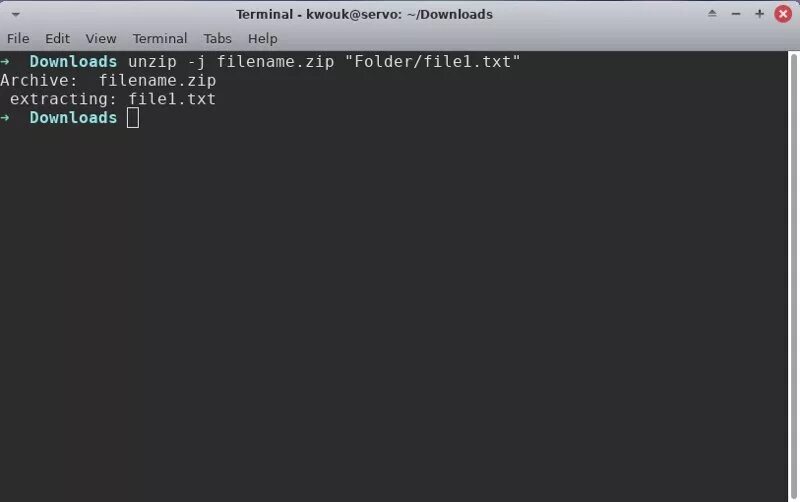 Распаковать архив linux