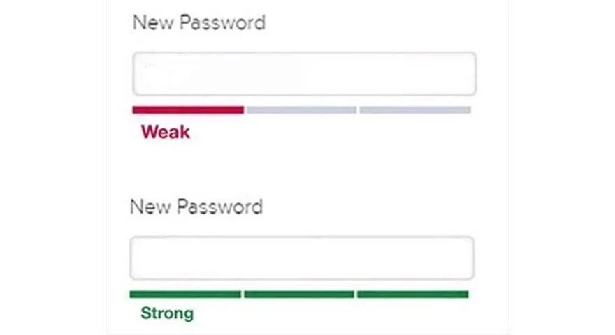 Password too weak