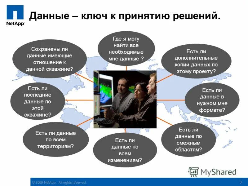 обладать данными