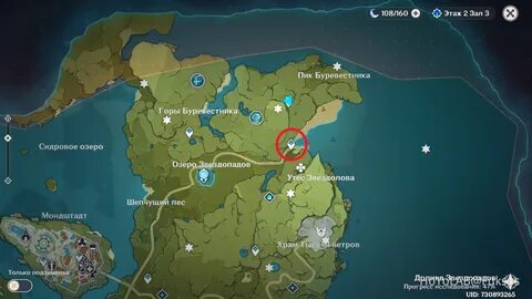Карта мондштата genshin impact