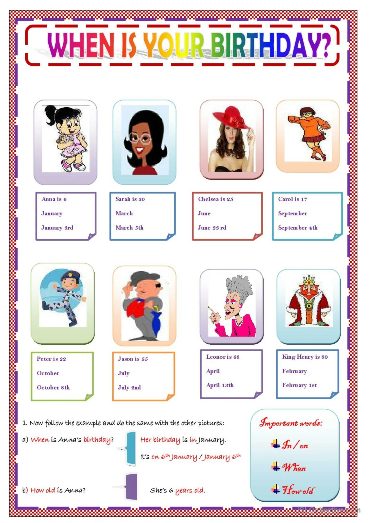 When is your Birthday. День рождения Worksheets. When is your Birthday Worksheets. День рождения на английском упражнения.