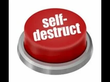 Self destroying