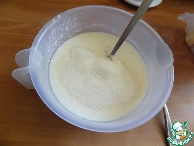 манка кислое молоко