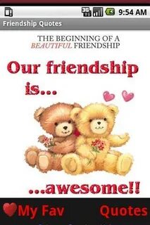 Our friendship
