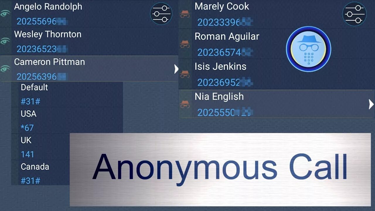 Как выполнить anonymous numbers. Anonymous звонки. how to make anonymous call.