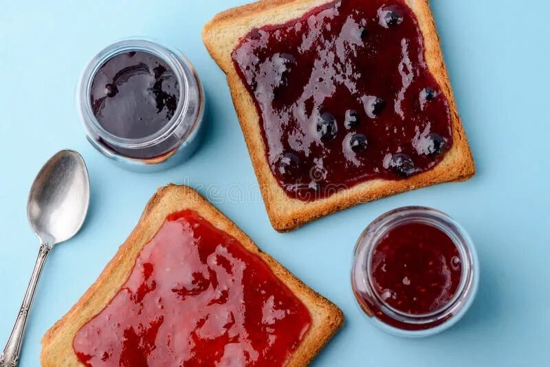 Some jam on the table