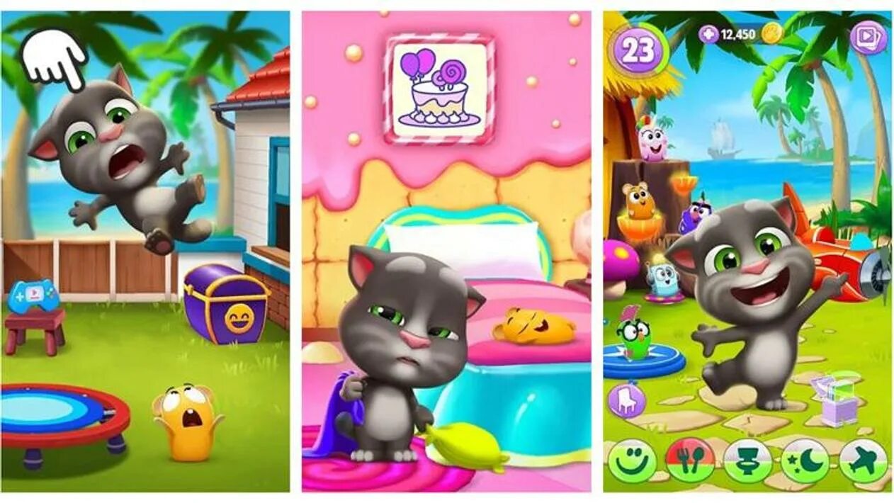 Том 1 видео. Игра том и друзья Тома. My talking Tom 2. My talking Tom 2.5.2. Talking Tom Cat 2.