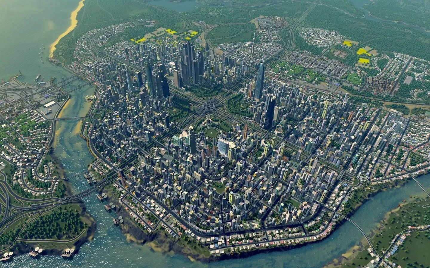 Большого города то ничто не. Сити скайлайн 2. cities skylines 2 города. ситис скайлайн города игроков. сити скайлайн планировка города.