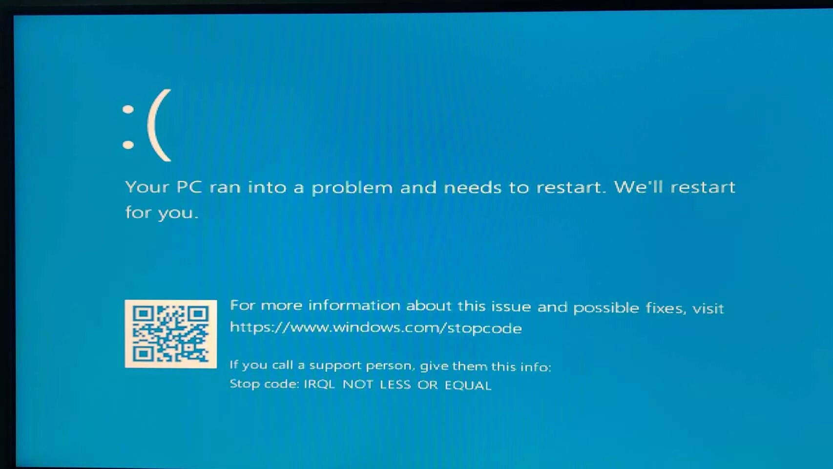 Ошибка IRQL_not_less_or_equal. Синий экран ошибка Driver_IRQL_not_less_or_equal. Синий экран Driver IRQL not less or equal Windows 10. BSOD код IRQL not less or equal.