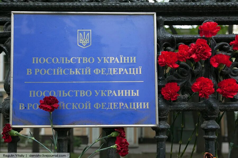 Где посольство украины. Цветы у посольства Украины. Посольство Украины в Грузии. Украинское посольство в Москве. Посольство Украины в Москве цветы.