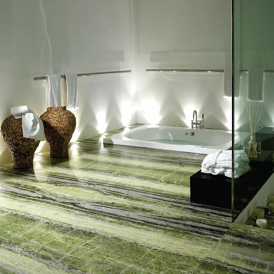 Natural stone flooring