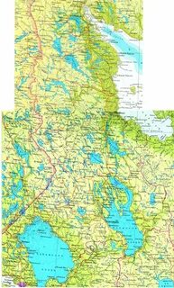 Карта озер карелии
