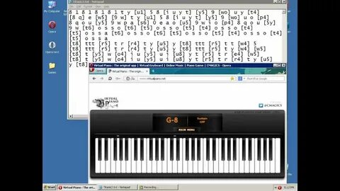 Virtual piano sheets