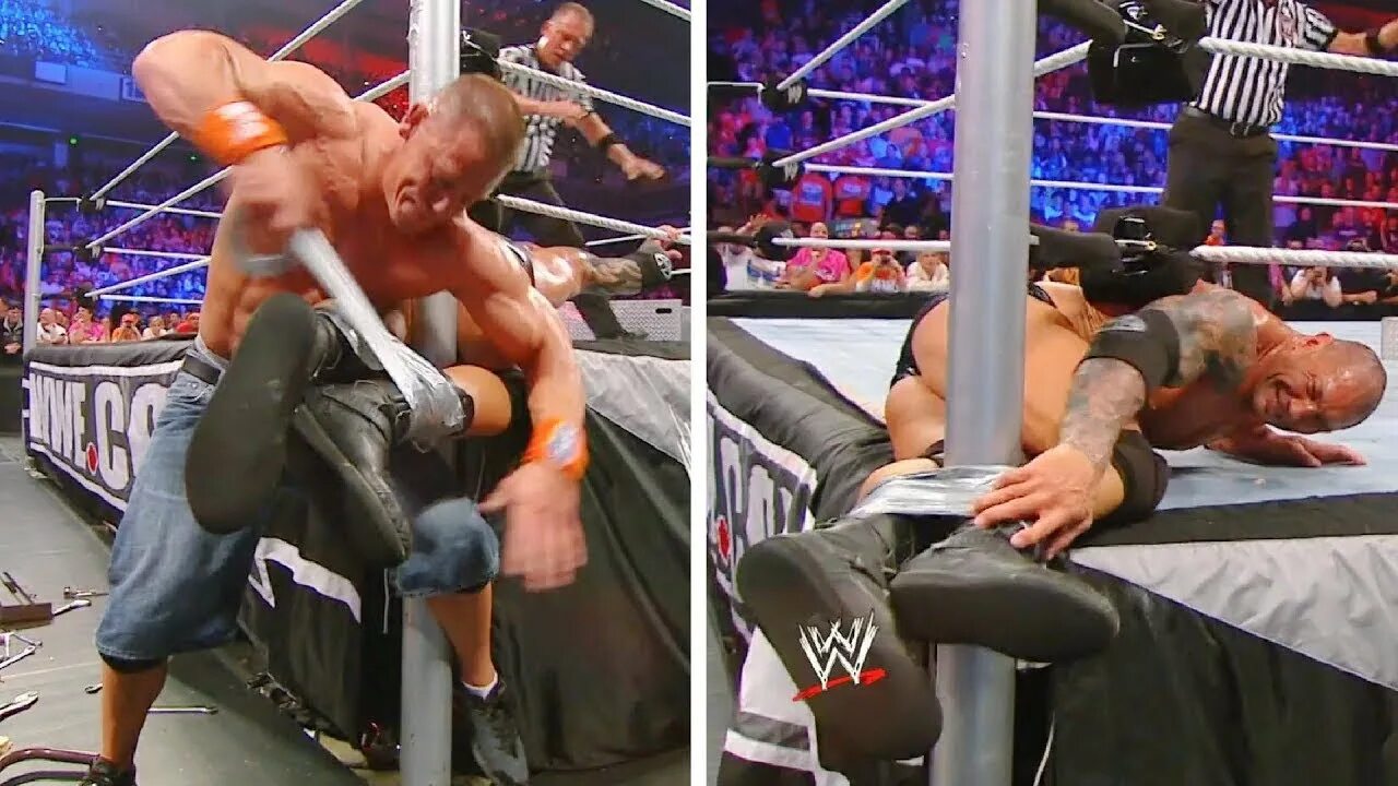 Син против. Джон сина wwe. рестлер. батиста вернулся в wwe. джон сина лицо.