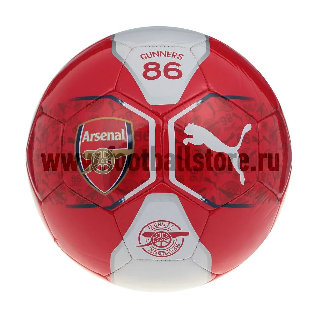 Мяч футбольный Puma Arsenal Fan Ball. FOOTBALLSTORE магазин мячи цена.