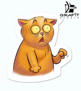 Стикеры рыжая