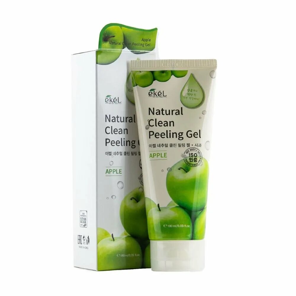 Clean peeling gel. Пилинг-скатка с экстрактом зеленого яблока Ekel natural clean peeling Gel Apple, 180мл. Apple natural clean peeling Gel 180 ml. Ekel пилинг-скатка с экстрактом винограда - grape natural clean peeling Gel, 180мл. Пилинг Ekel яблоко 180мл.