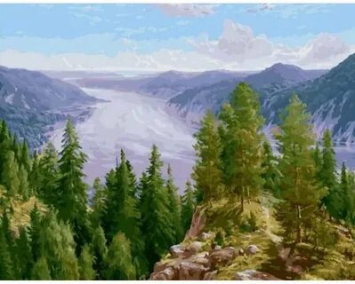 Картина с изображением пейзажа