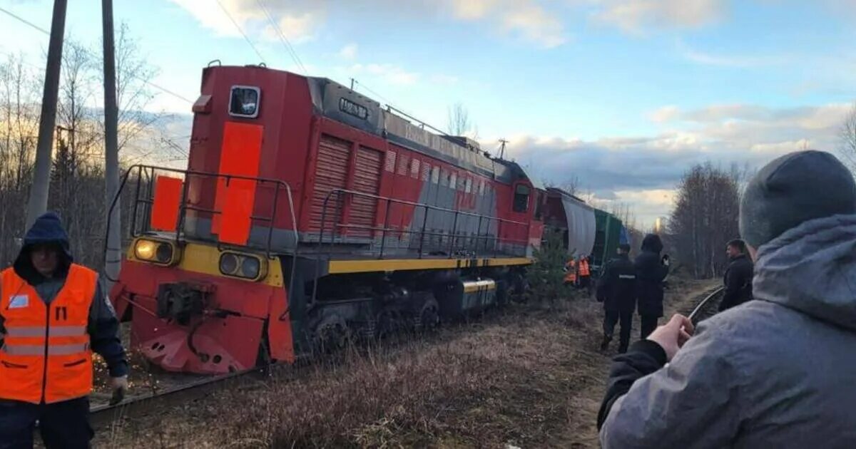 Поезд пришел на станцию утром по мосту. Станция Томицы. Станция Томицы Петрозаводск Карелия. Сход Локомотива с рельсов. Сход тепловоза.