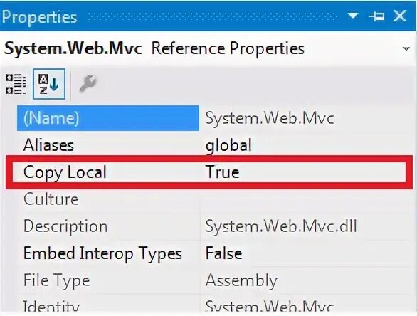 Copy local. Copy local