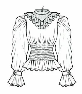 Рисунки рукава блузки