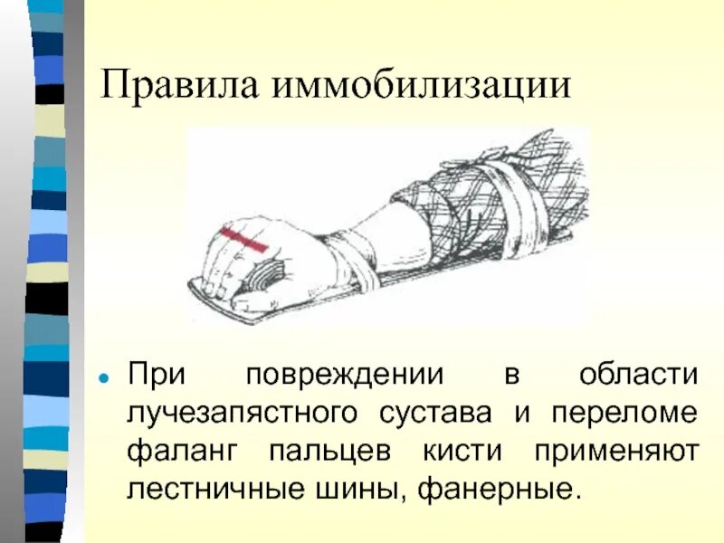 Лестничная шина для иммобилизации. Лестничная шина для иммобилизации