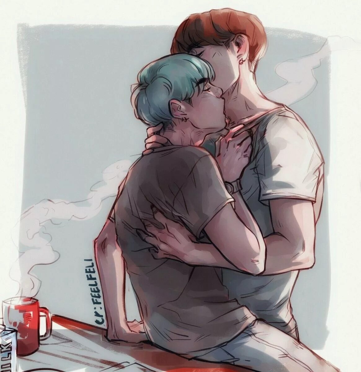 Чимин и Юнги арт 18. Юнсоки БТС 18. Sope yoonseok. Юнсоки Хосок.