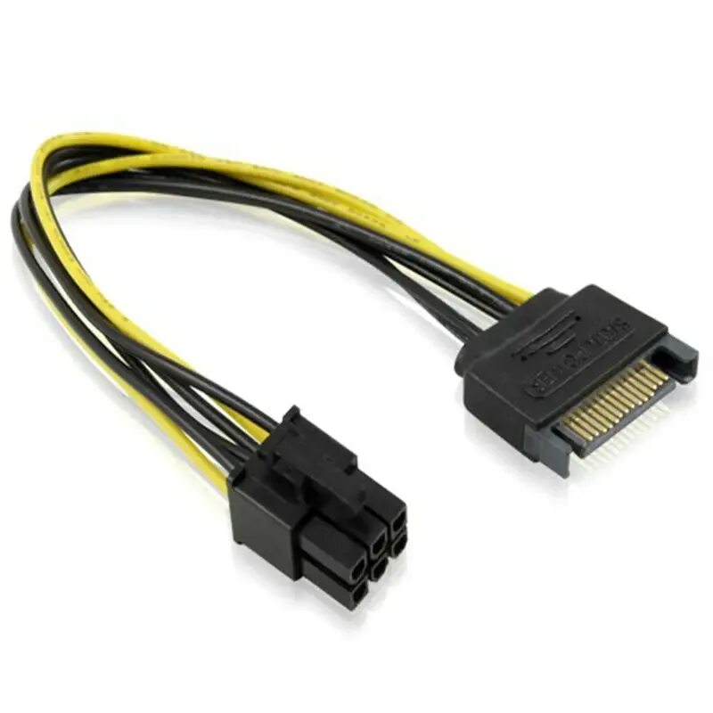 Без дополнительного питания. Переходник pcie 6 pin sata 6 пин сата. переходник питания sata на 6 pin. sata power 15pin  atx 4pin. провод питания 6 pin + sata.