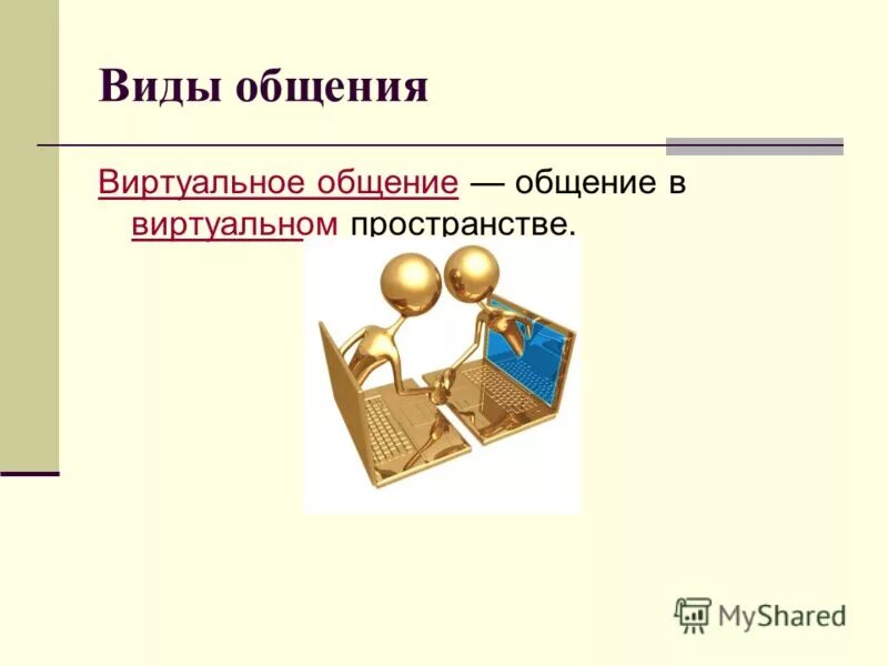 Формы виртуального общения