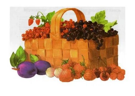 Грибы и ягоды картинки для детей