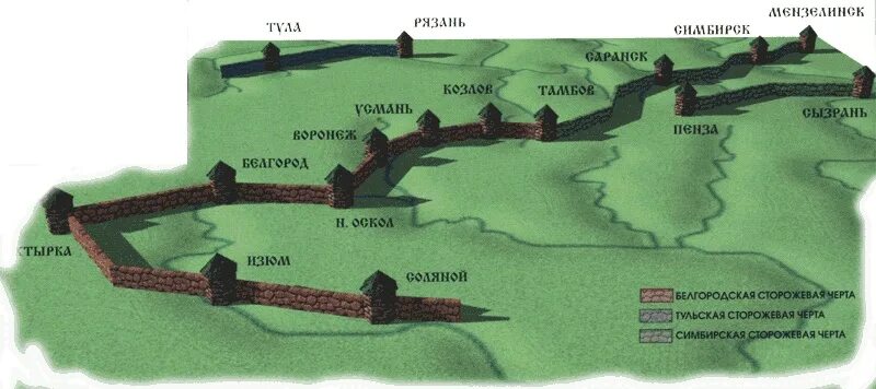 Белгородская Засечная черта 17 века. Белгородская Засечная черта карта 17 век. Тульская Засечная черта 16 век. Белгородская Засечная черта 17 века карта. Засеки время сколько