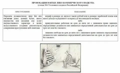 Провокация коммерческого подкупа
