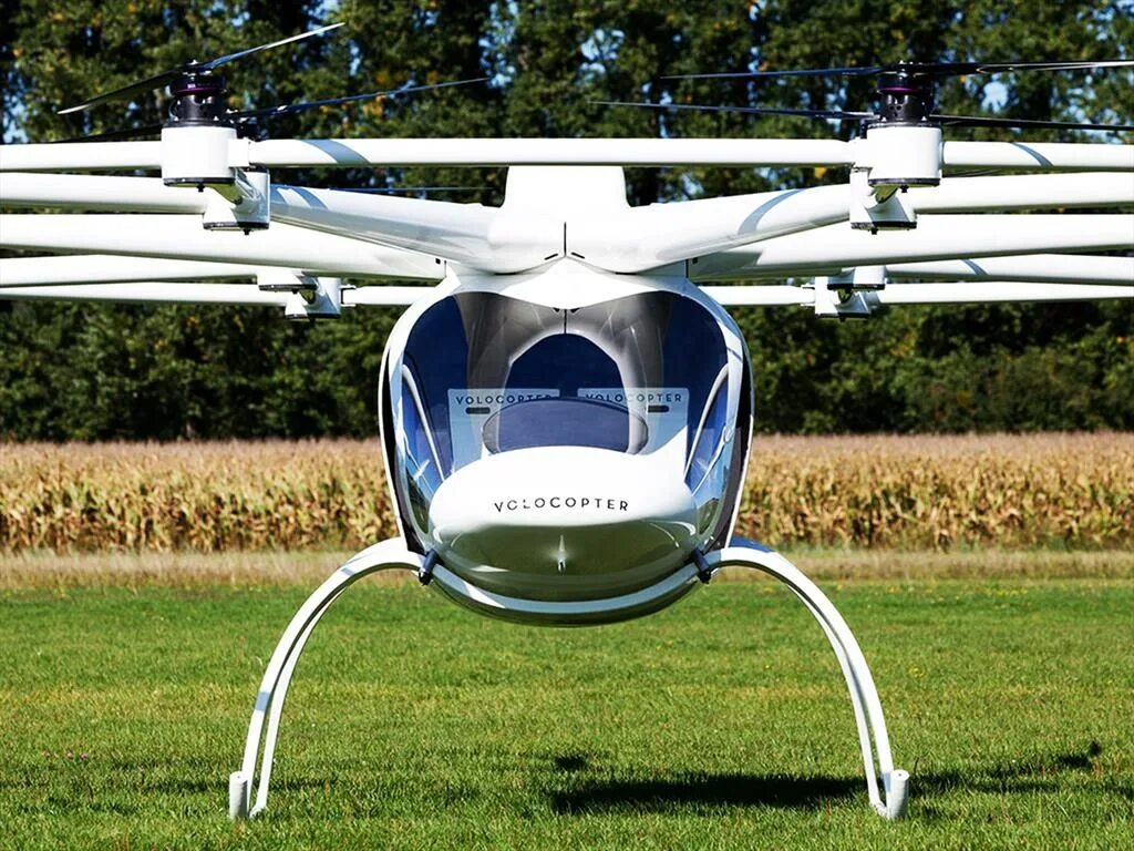 Волокоптер VC 200. Volocopter 2x. Мультикоптер e Volo. Двухместный квадрокоптер. Пассажирский дрон