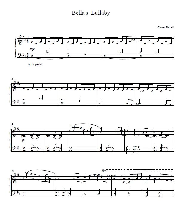 Carter burwell bella's lullaby ноты. Bella's lullaby сумерки ноты. Колыбельная белле. Carter burwell bella's lullaby ноты. Bella's lullaby сумерки ноты.