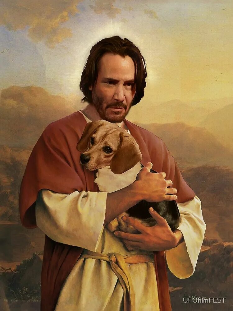 Собака иисус. Киану иисус. киану ривз jesus. киану ривз иисус христос. святой киану ривз икона.